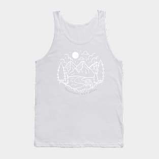 Mountains Are Calling and Hiking, camping Gift for forest lover Tank Top